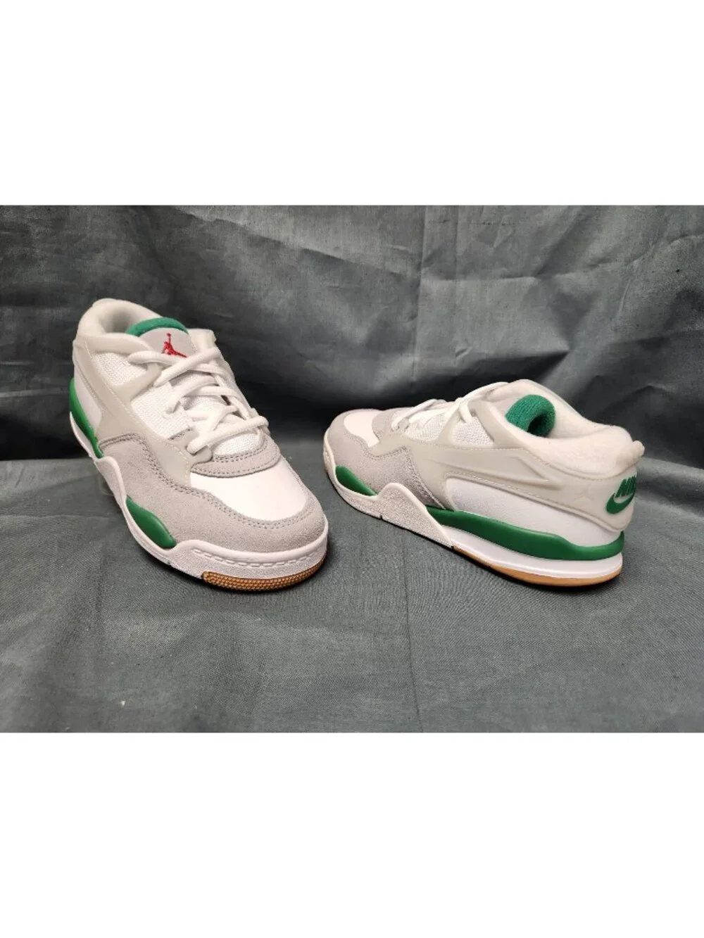 Jordan 4 RM (PS) Sneakers White Green Grey Kids Size 3Y BRAND NEW NO BOX!